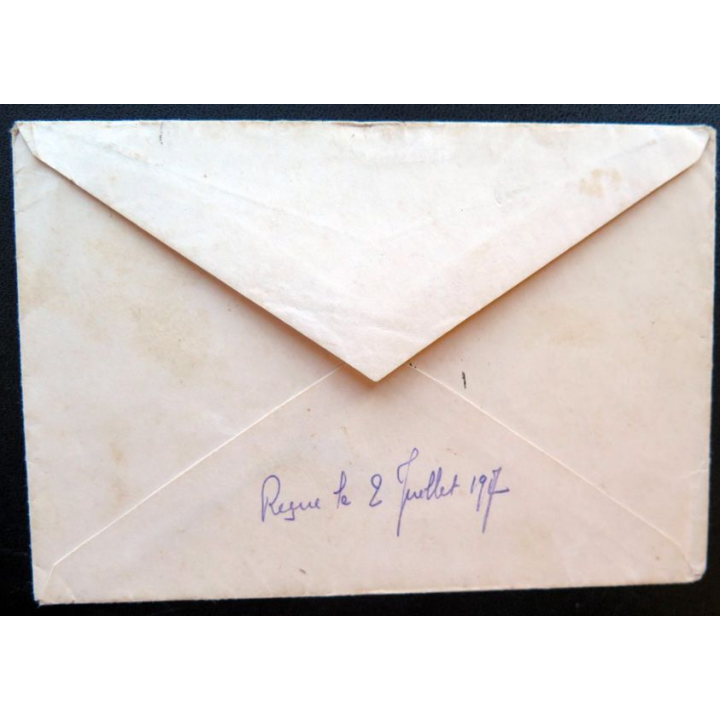 enveloppe allemande Lieutenant 38° régiment artillerie Bayern 17/06/1917