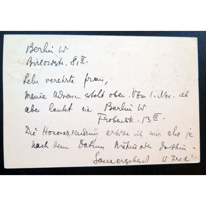 postkarte 17/10/1901 avec timbre embouti Deutsche Reichpost 5 pfennig vert