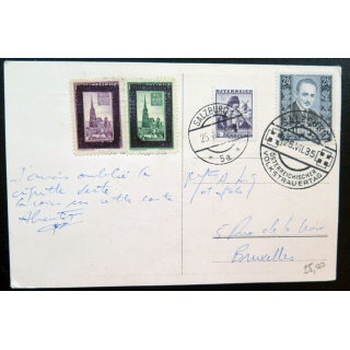 Carte postale autrichienne du parlement 25/07/1935 post Anschluss