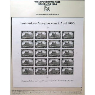 20 timbres Freimarken-Ausgabe vom 1. April 1900