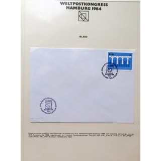 enveloppe 1° jour Hamburg 1984 1 timbre Ireland Europa 1959 1984