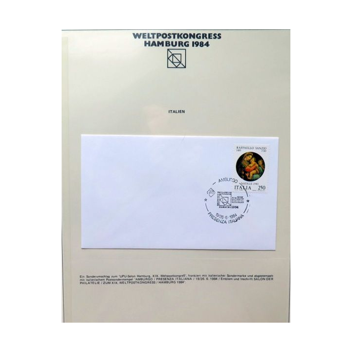 1 timbre Rafaello Sanzio 1520 natale 1983 italia