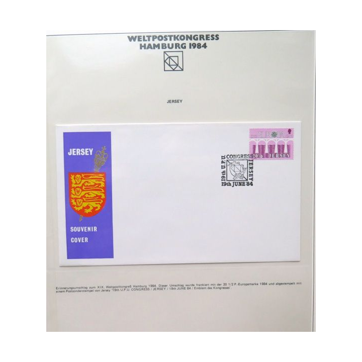 enveloppe 1° jour 1984 1 timbre Jersey Europa 1959 1984