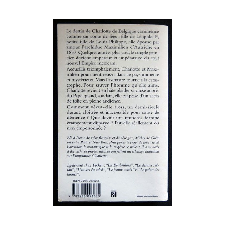 L'impératrice des adieux écrit par Michel de Grèce aux éditions Plon - F026