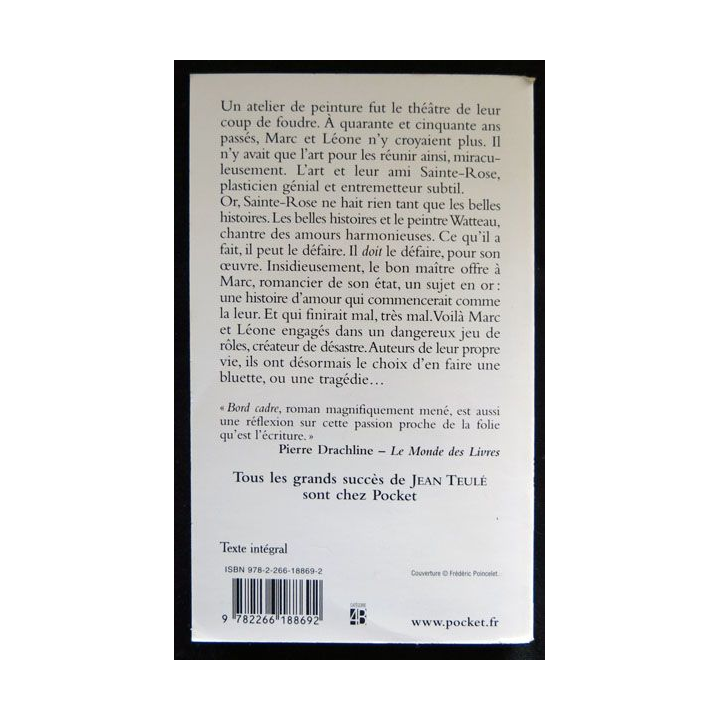 Bord cadre écrit par Jean Teulé aux éditions Julliard - F026