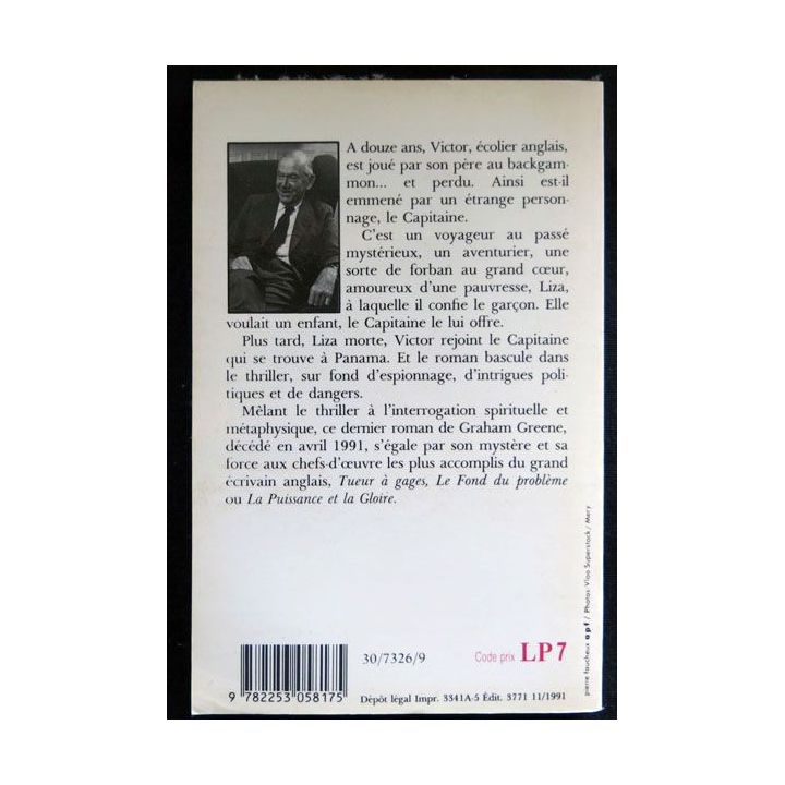 Le capitaine et l'ennemi écrit par Graham Greene aux éditions Laffont  - F026