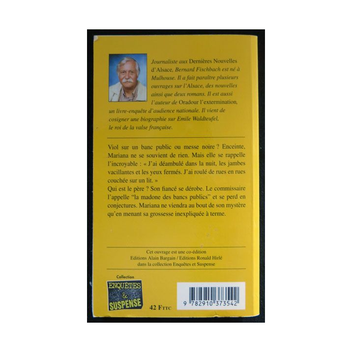Banc public écrit par Bernard Fischbach aux éditions Editions Bargain Hirlé - F026