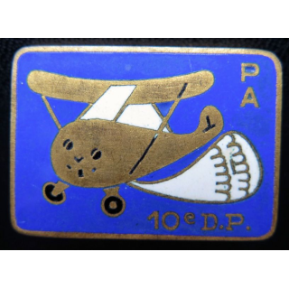 PA 10° DP : peloton d'avion de la 10° division parachutiste Drago G.1562 émail