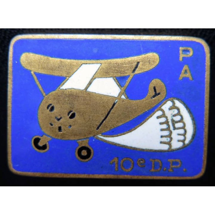 PA 10° DP : peloton d'avion de la 10° division parachutiste Drago G.1562 émail
