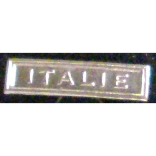 BARRETTE "ITALIE" ARGENTÉE POUR MÉDAILLE MINIATURE