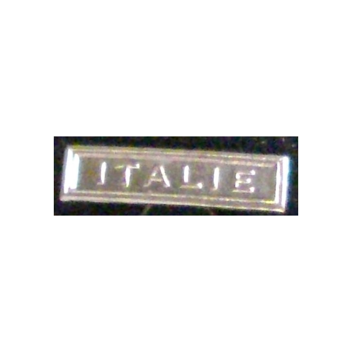 BARRETTE "ITALIE" ARGENTÉE POUR MÉDAILLE MINIATURE