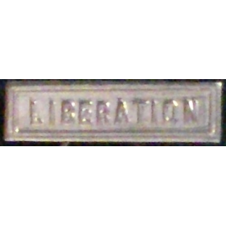 BARRETTE "LIBÉRATION" ARGENTÉE POUR MÉDAILLE MINIATURE