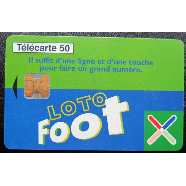 télécarte 50 unités Loto foot France télécom