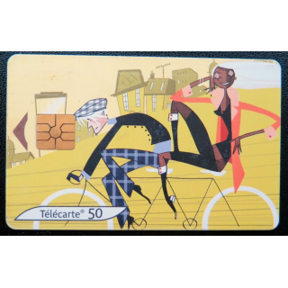 télécarte 50 unités le vélo France télécom 