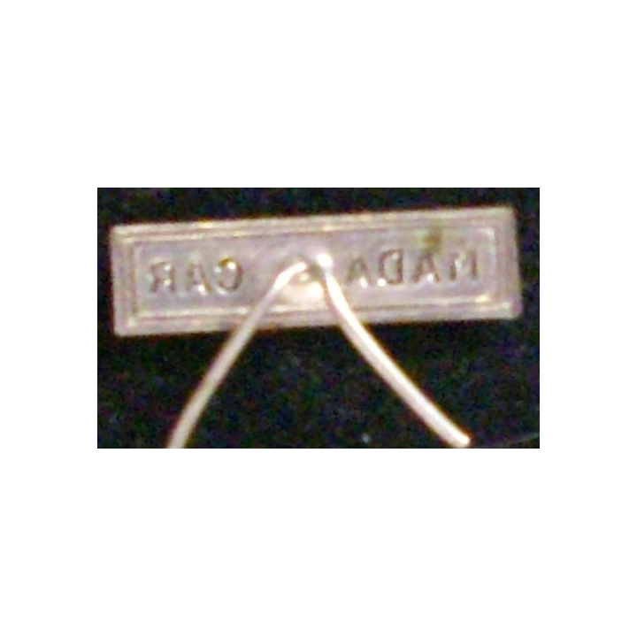 BARRETTE "MADAGASCAR" ARGENTÉE POUR MÉDAILLE MINIATURE