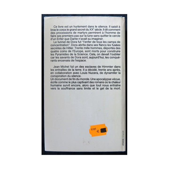 Dora dans l'enfer du camp de concentration  écrit par ean Michel collaboration de Louis Nucera aux éditions J.C Lattès