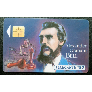 télécarte 120 unités Alexander Graham Bell France télécom