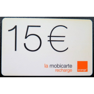 Mobicarte recharge 15 € Orange