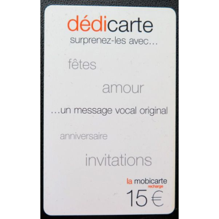 Dédicarte 15 € orange