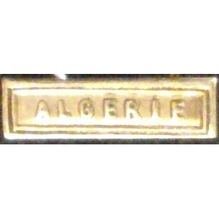 BARRETTE "ALGÉRIE" ARGENTÉE POUR MÉDAILLE MINIATURE