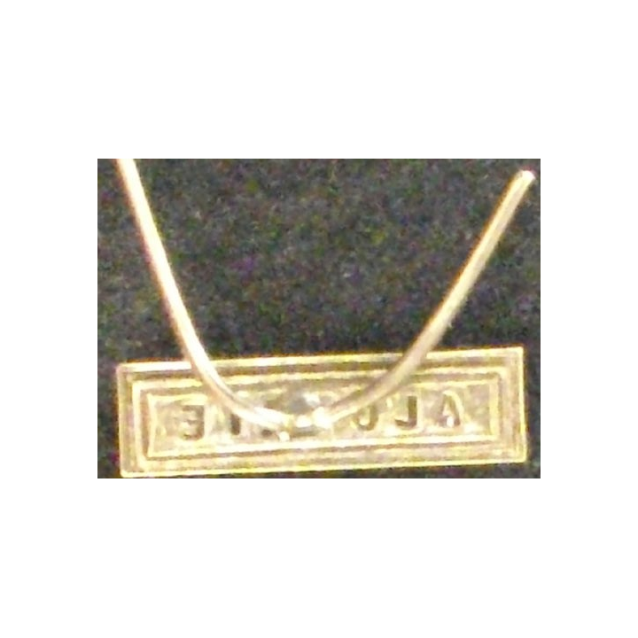 BARRETTE "ALGÉRIE" ARGENTÉE POUR MÉDAILLE MINIATURE