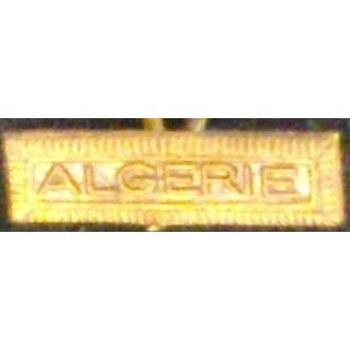 BARRETTE "ALGÉRIE" BRONZE POUR MÉDAILLE MINIATURE