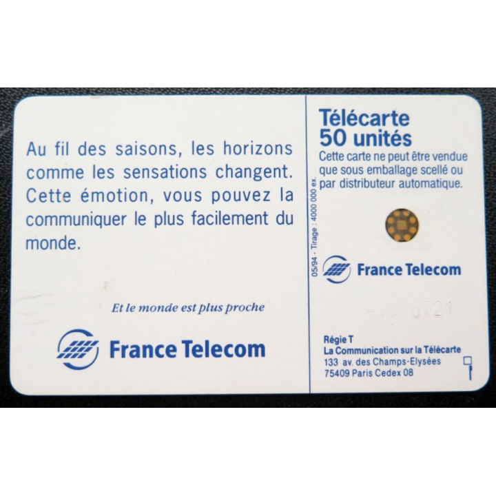 télécarte 50 unités Au fil des saisons France télécom