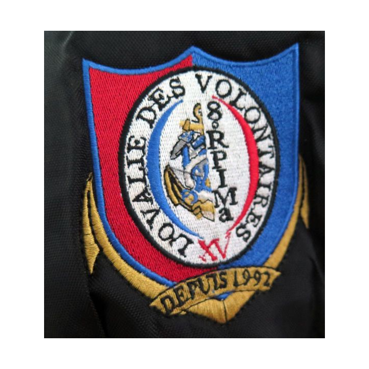 8° RPIMA : Parka noire Ovalie des Volontaires du 8° RPIMA 