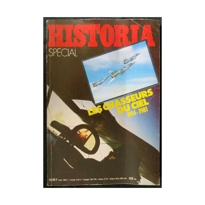 Historia Spécial N° 420 bis-Les chasseurs du ciel 1914-1981 aux éditions Librairie Jules Tallandier