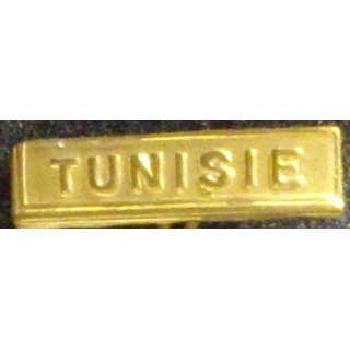 BARRETTE "TUNISIE" BRONZE POUR MÉDAILLE MINIATURE