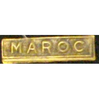 BARRETTE "MAROC" BRONZE POUR MÉDAILLE MINIATURE