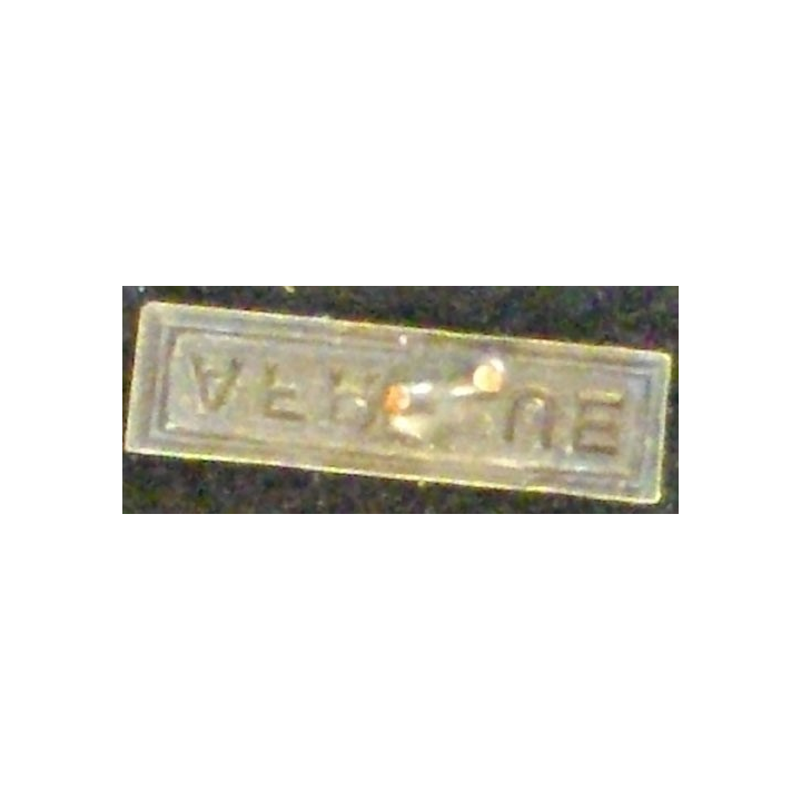 BARRETTE "AFRIQUE" ARGENTÉE POUR MÉDAILLE MINIATURE sans tige de fixation