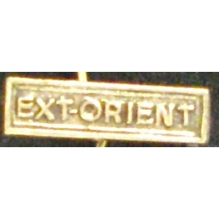BARRETTE "EXTRÊME ORIENT" ARGENTÉE POUR MÉDAILLE MINIATURE