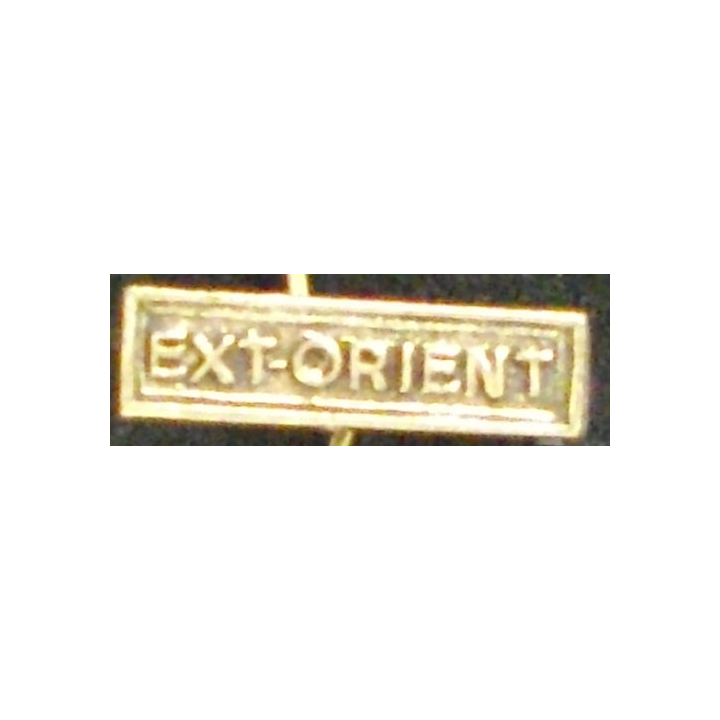 BARRETTE "EXTRÊME ORIENT" ARGENTÉE POUR MÉDAILLE MINIATURE