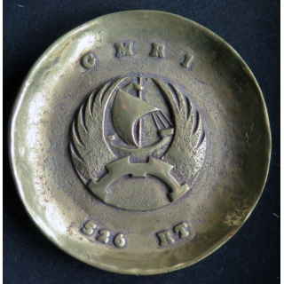 526° RT : Cendrier en bronze du GMRI du 526° régiment du train