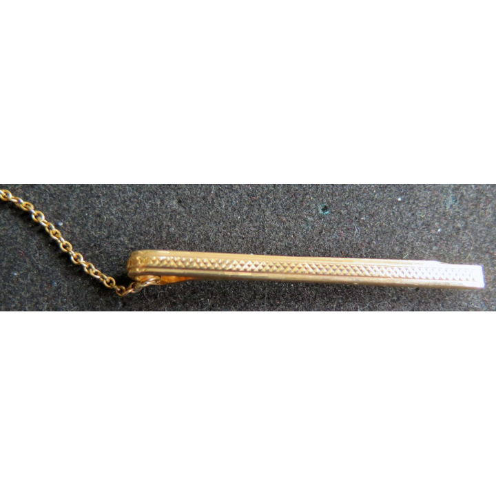 Pince à cravate Murat plaqué or de longueur 5 cm