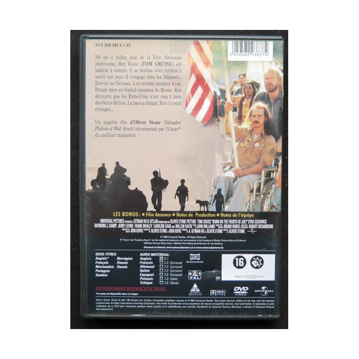 DVD : Né un 4 juillet avec Tom Cruise