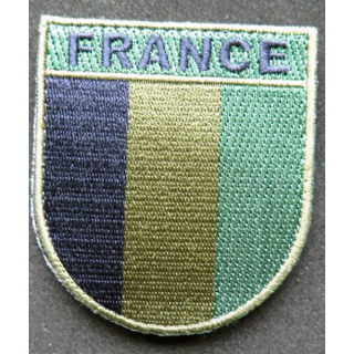 insigne de manche en tissu FRANCE basse visibilité sur scratch
