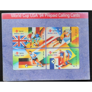 Sprint World Cup USA '94 Prepaid Calling Cards pack de 4 cartes dans son emballage
