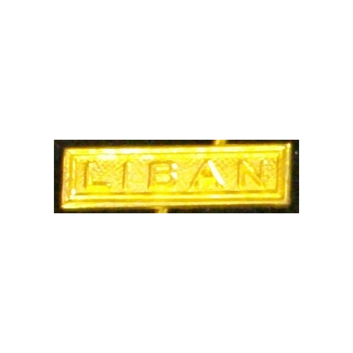 BARRETTE "LIBAN" DORÉE POUR MÉDAILLE MINIATURE