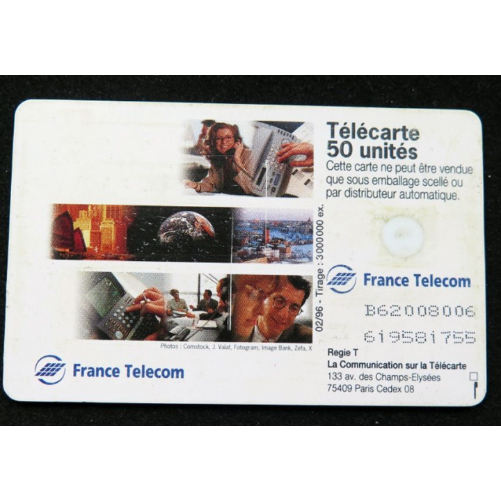 télécarte 50 unités France télécom et le monde est plus proche