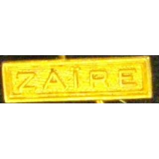 BARRETTE "ZAÏRE" DORÉE POUR MÉDAILLE MINIATURE