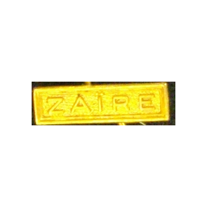 BARRETTE "ZAÏRE" DORÉE POUR MÉDAILLE MINIATURE
