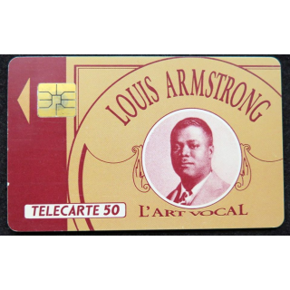 télécarte 50 unités Louis Armstrong l'Art Vocal France télécom