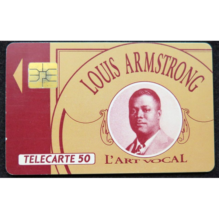 télécarte 50 unités Louis Armstrong l'Art Vocal France télécom