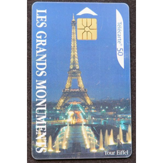 télécarte 50 unités France télécom Les Grands Monuments Tour Eiffel