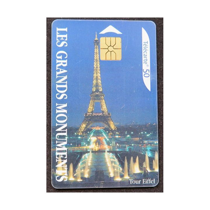 télécarte 50 unités France télécom Les Grands Monuments Tour Eiffel