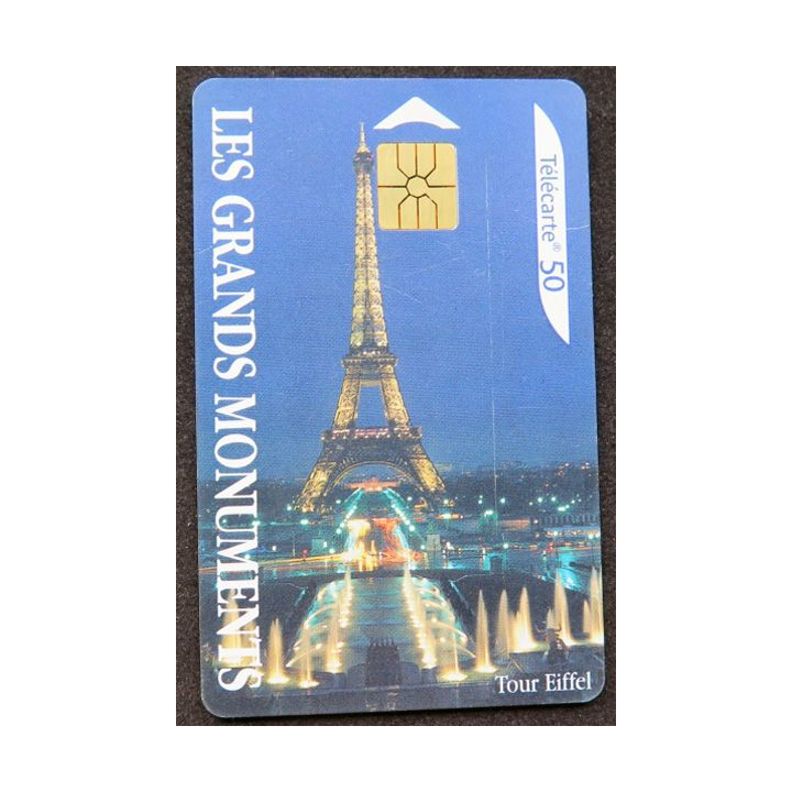 télécarte 50 unités France télécom Les Grands Monuments Tour Eiffel