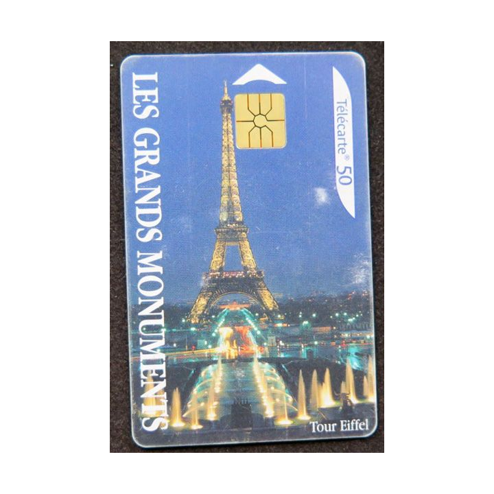 télécarte 50 unités France télécom Les Grands Monuments Tour Eiffel