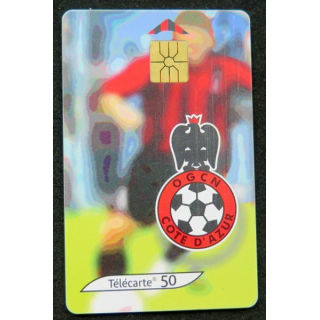 télécarte 50 unités OGCN Cote d'Azur Allez les Aiglons France télécom